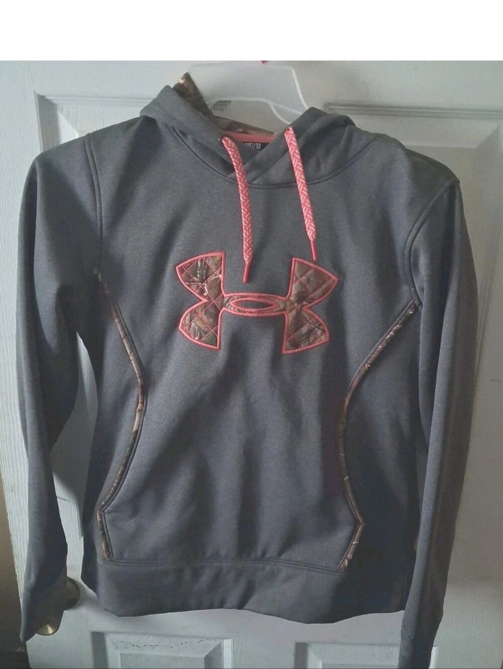 Under Armour UA Storm - Women's Gray Camo Fleece Pullover Medium Hoodie
